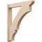 Ekena Millwork 5 1/2-in W x 32-in D x 38-in H Balboa Slat Rough Cedar Woodgrain TimberThane Outlooker, Primed Tan OUTUR055X32X38BOA24RCPR - alternate 1